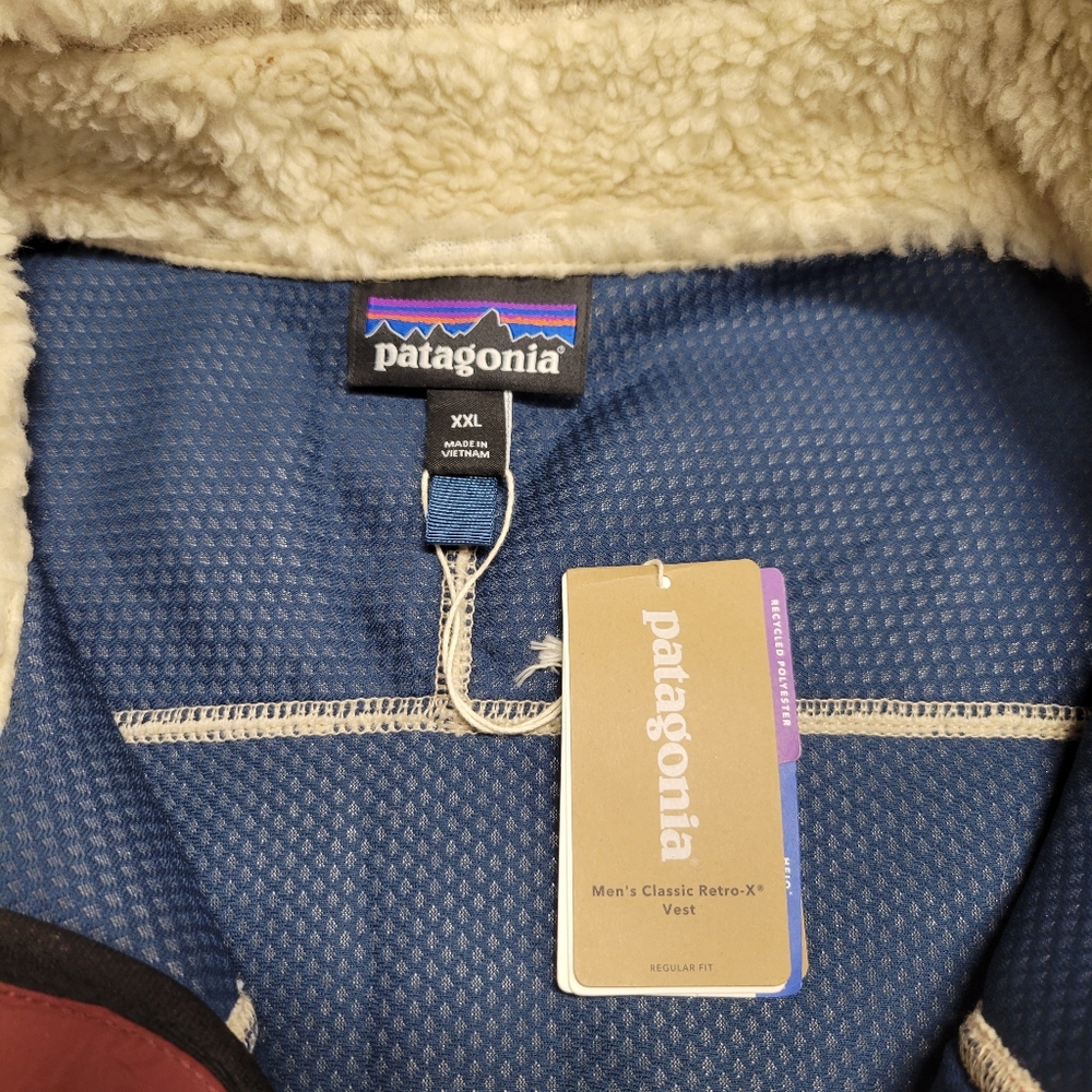 New Mens Patagonia Retro X Fleece Sherpa Vest Size XXL - Picture 3 of 5